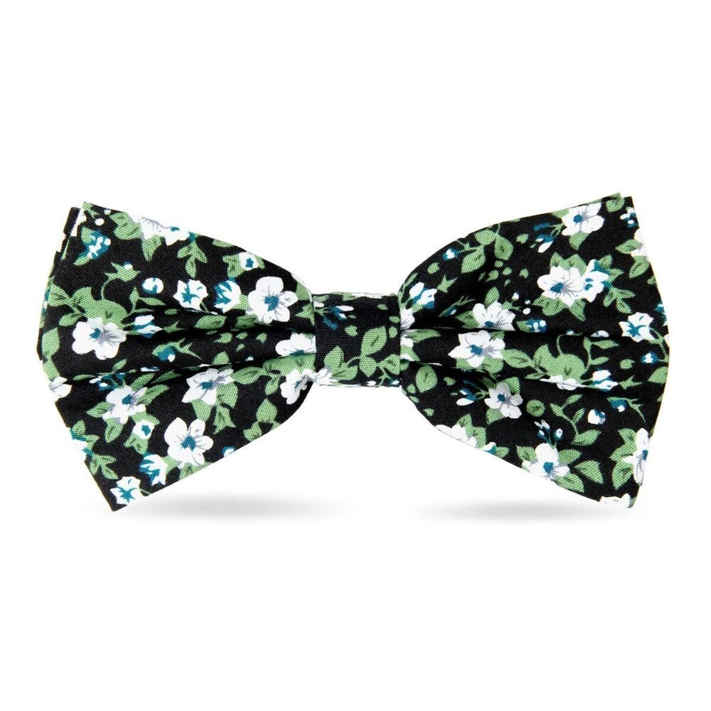 8091 Cotton Bowties Printed Floral Neck Bow Tie